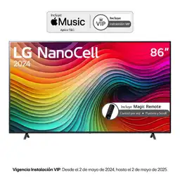 Televisor Lg 86 Pulgadas Nano Cell Uhd-4k Smart Tv 86nano80tsa
