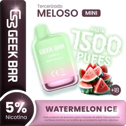 Geek Bar Vape Meloso Mini Watermelon Ice 1500 Puffs 5% Nicotina