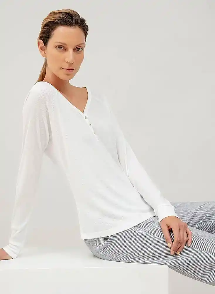 Camiseta Manga Ragla M-bco 908