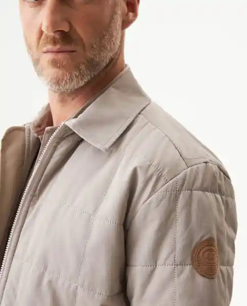 Chaqueta Quilted Aviator Beige Atmósfera Medio Talla L Chevignon