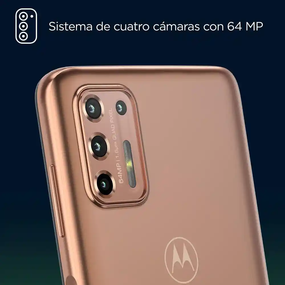 Moto G Celular 9 Plus 129Gb 4Gb Ram Oro Rosa