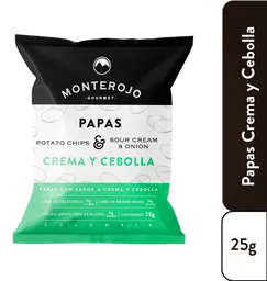 Monterojo Snack Papas Sabor a Crema y Cebolla