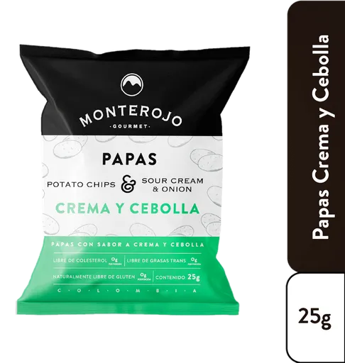 Monterojo Snack Papas Sabor a Crema y Cebolla