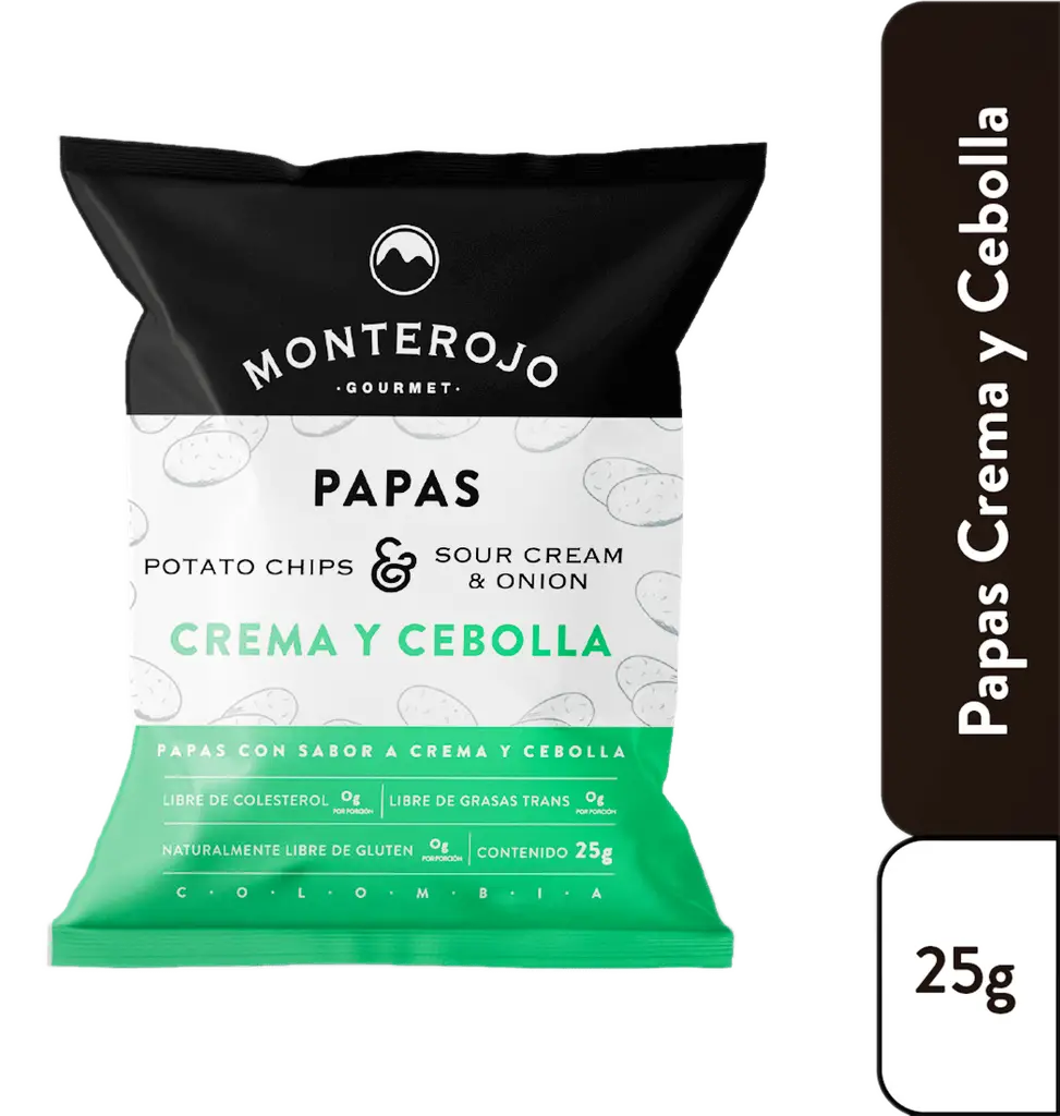 Monterojo Snack Papas Sabor a Crema y Cebolla