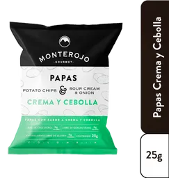 Monte Rojo Snack de Papas Sabor a Crema y Cebolla