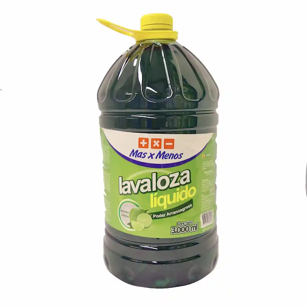 Lavaloza Mas X Menos Liquido Limon