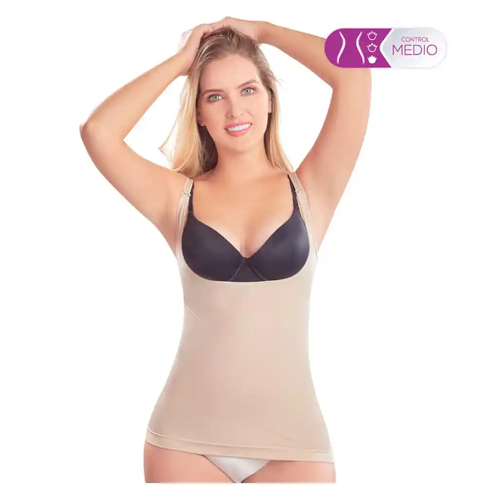 Camiseta Reductora Mujer 2903 Cocoon Beige Talla S