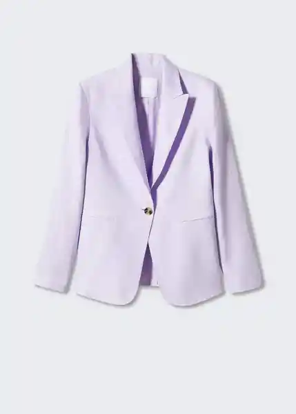 Blazer Americana Boreli Malva Talla 48 Mujer Mango