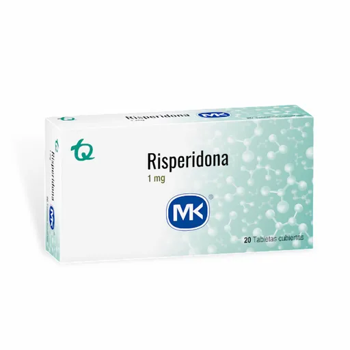 Risperidona 1 Mg 20 Tabletas Mk P 7797