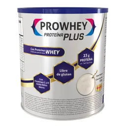 Prowhey Plus Proteína en Polvo Natural Libre de Gluten