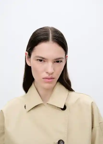 Abrigo Parka Julia Piedra Talla 24 Mujer Mango