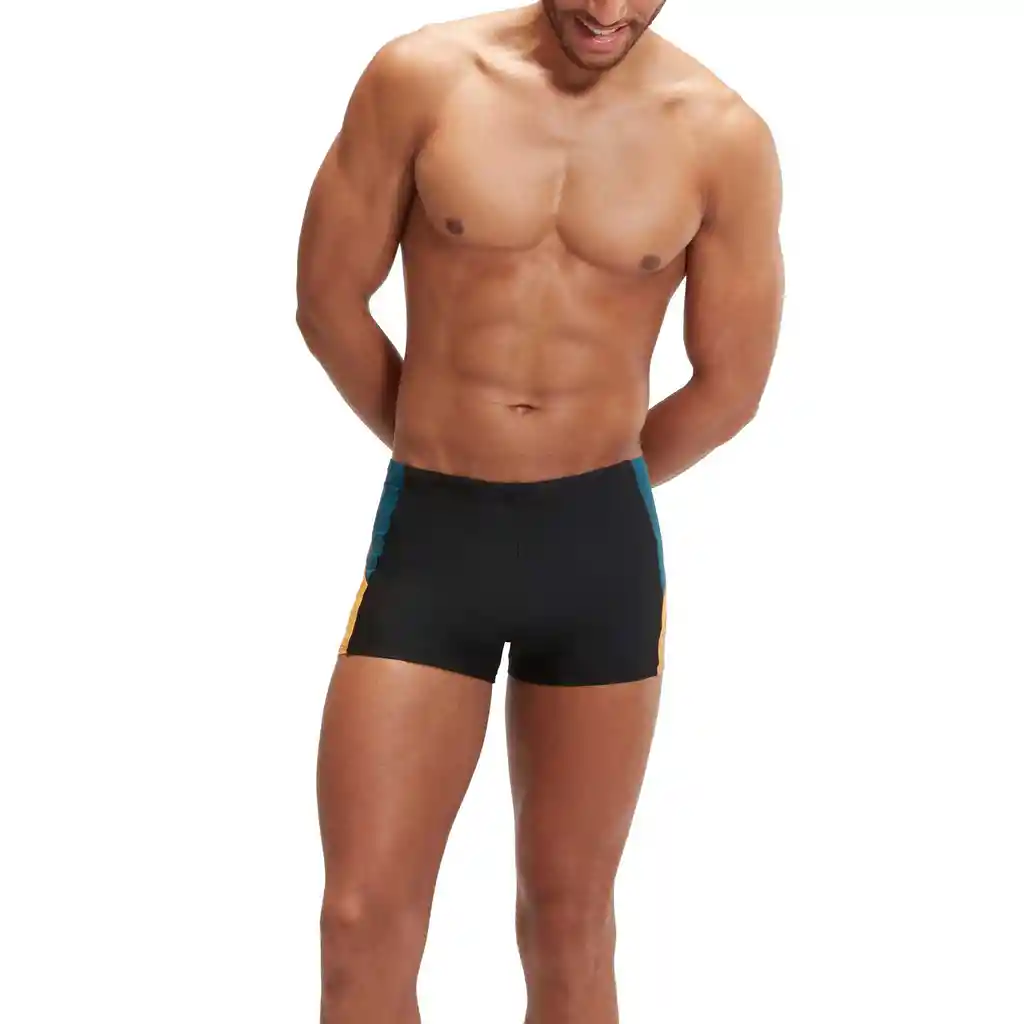 Pantaloneta de Baño Aquashort Dive Hombre Negro-32