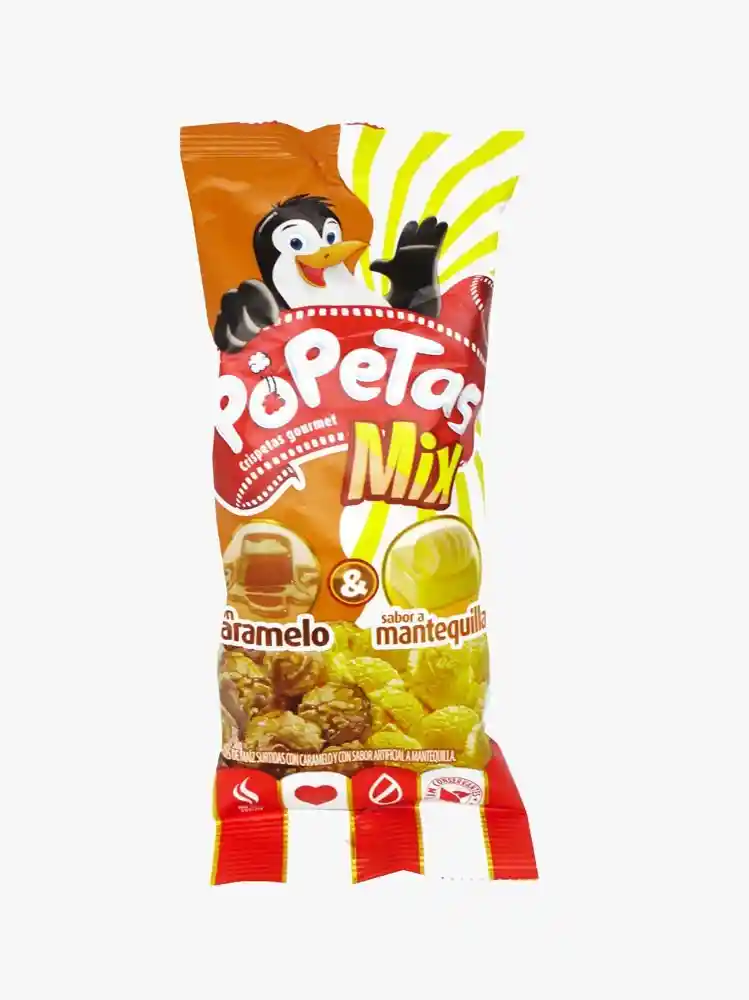 Popetas Crispetas Gourmet Sabor a Caramelo y Mantequilla