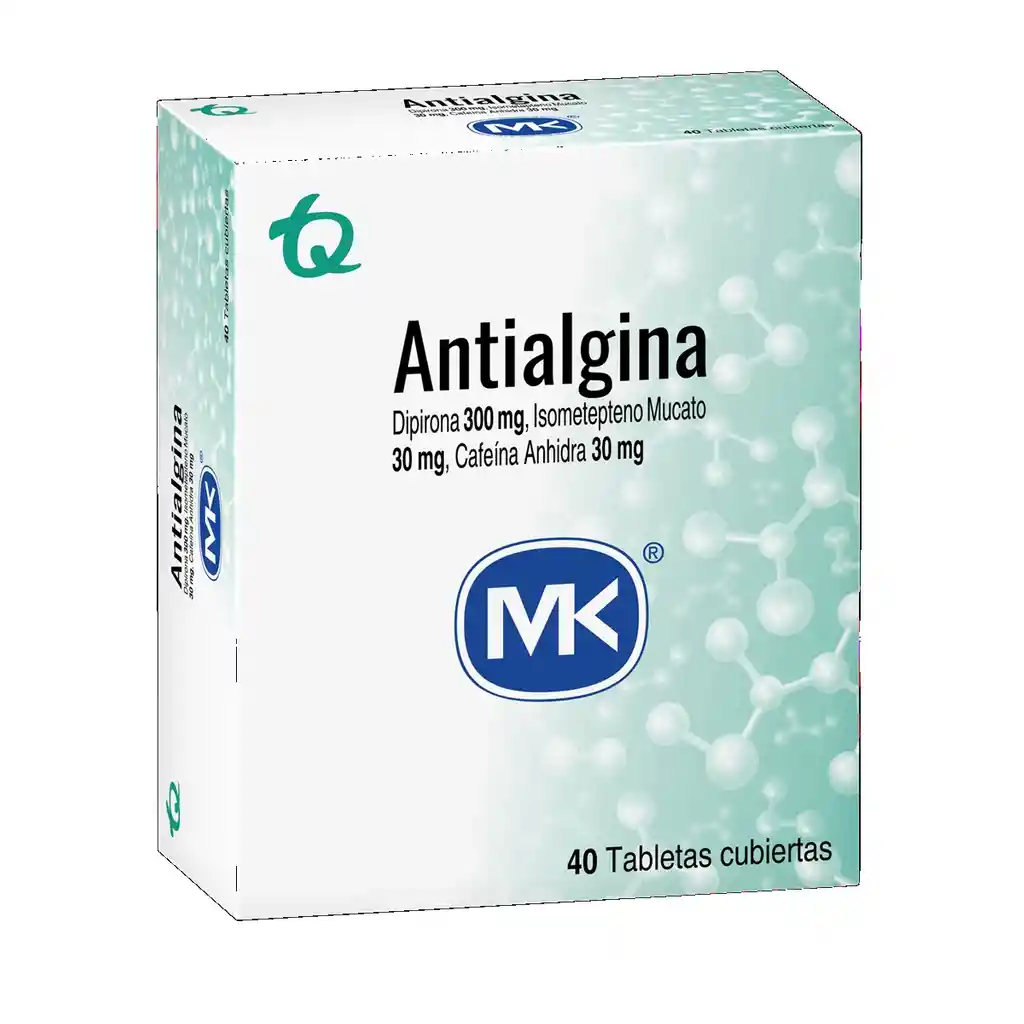 Antialgina Dipirona/isometepteno/cafeina 300/30/30