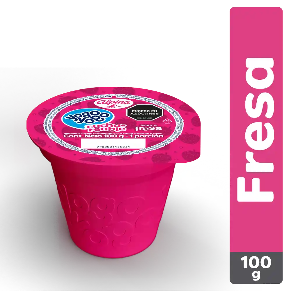 Yogo Yogo Yogurt Cuchareable Sabor a Fresa