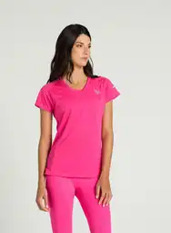 Camiseta Deportiva Corta Mujer L-rosado