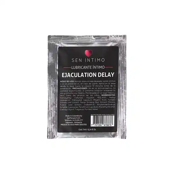 Sen Íntimo Retardante Íntimo Ejaculation Delay Sachet