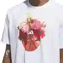 Adidas Camiseta Fdt Hbr T Para Hombre Blanco Talla L