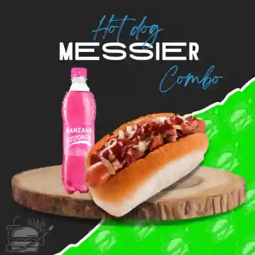 Hot Dog Messier + Gaseosa + Papas