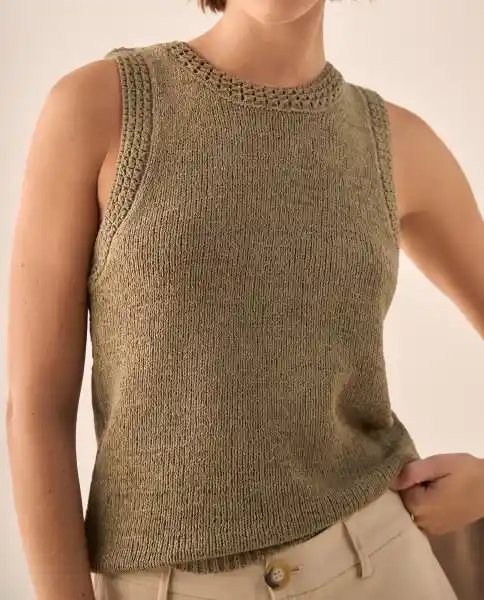 Camiseta Verde Alga Medio Talla L 109G200 Esprit