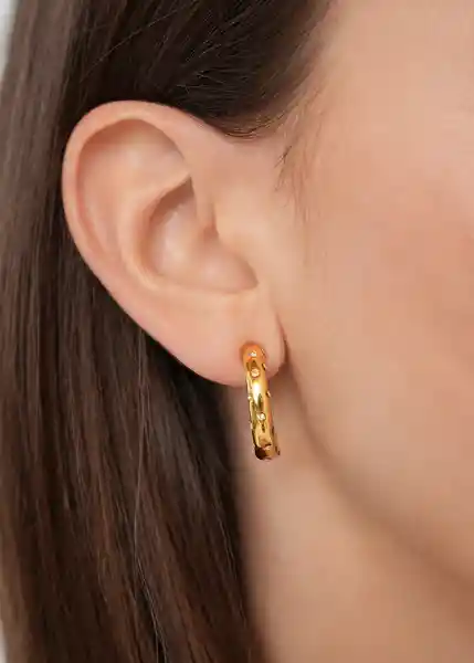 Aretes Amarillo Dorado Oscuro 339G056 Naf Naf