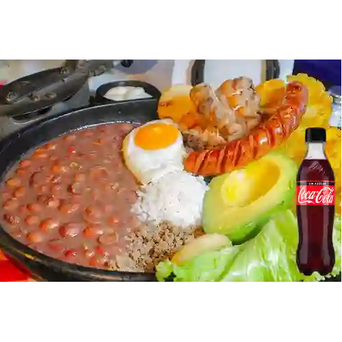 Combo Bandeja Paisa Margarita +Cocacola S/az 450 ml