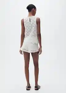 Short Goose Off White Talla S Mujer Mango