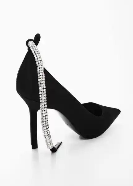 Zapatos Strass Negro Talla 42 Mujer Mango