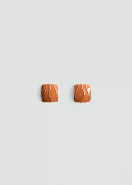 Pendientes Adriana Naranja Talla 99 Mujer Mango