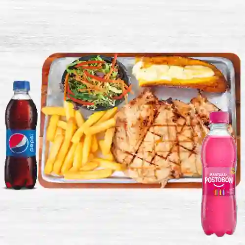 Combo Parrillada Personal Especial + Manzana 250 ml