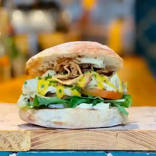 Plato Roast Beef Queso Azul