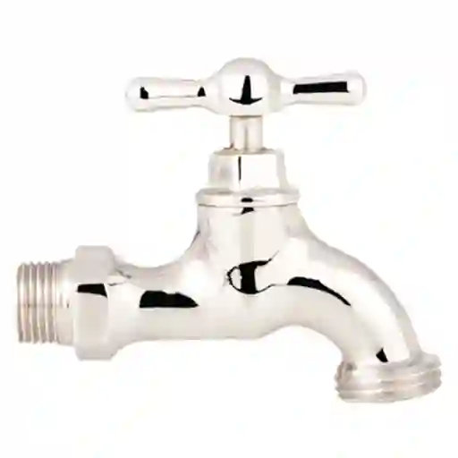 Gerfor Llave Manguera Pesada Latón Cromo