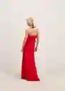 Vestido Turin Rojo Talla M Mujer Mango