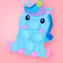 Adorno Juguetes Sensoriales Antiestrés Unicornio Azul Miniso