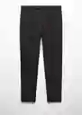 Pantalón Vigil Negro Talla 48 Hombre Mango