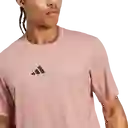 Adidas Camiseta Power 3S Tee Entrenamiento Hombre Beige Talla M
