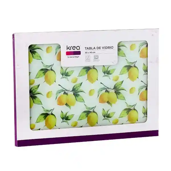 Krea Tabla Vidrio Limones