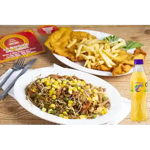 Combo Arroz Ejecutivo Personal + Quatro Original 400ML