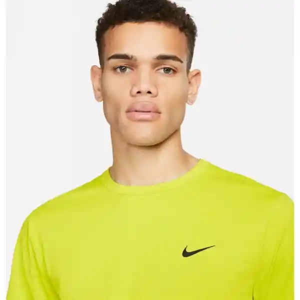 Nike Camiseta Df Uv Hyverse Ss Para Hombre Amarillo Talla S