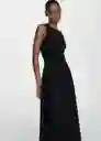 Vestido Valvi Negro Talla Xs Mujer Mango