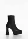 Botines Paris Negro Talla 41 Mujer Mango