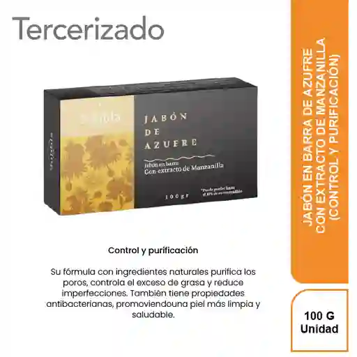Subbla Jabón en Barra de Azufre Con Extracto de Manzanilla