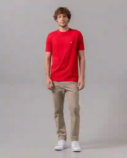 Camiseta Hombre Rojo M 100F101_ROJ191555 Rifle