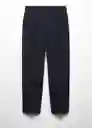 Pantalón Bruns Navy Talla 38 Hombre Mango