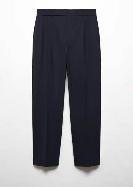 Pantalón Bruns Navy Talla 38 Hombre Mango