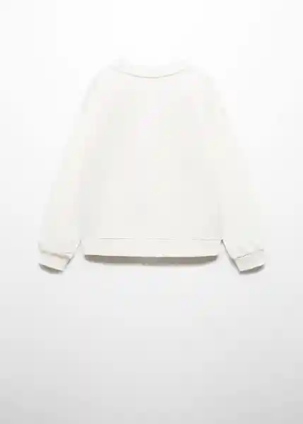 Buzo Sudadera Topito Offwhite Talla 12 Niñas Mango