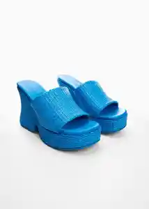 Sandalias Soleil Azul Talla 38 Mujer Mango