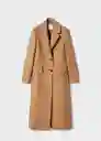 Abrigo Linda Camel Talla M Mujer Mango