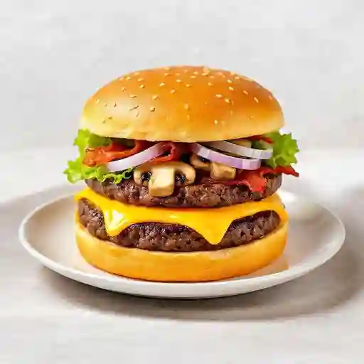 Hamburguesa champiñones