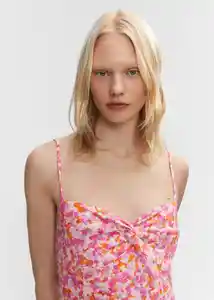 Vestido Sea Rosa Talla M Mujer Mango